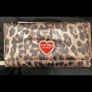 Betsey Johnson Leopard Wallet/Clutch